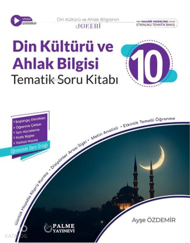 Palme Yayınevi 10. Sınıf Din Kültürü ve Ahlak Bilgisi Tematik Soru Kitabı