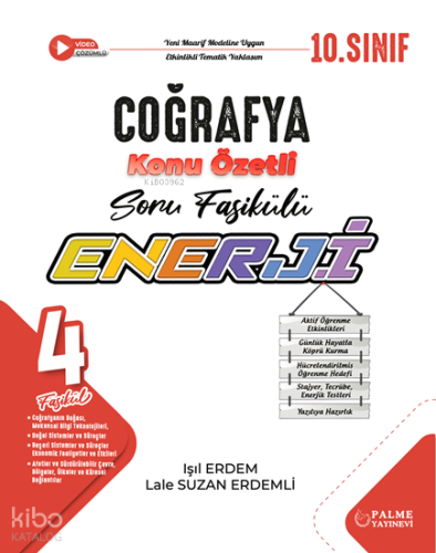 Palme Yayınevi 10. Sınıf Enerji Coğrafya Konu Özetli Soru Fasikülü