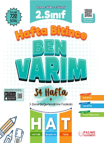 Palme Yayınevi 2. Sınıf Hafta Bitince Ben Varım (34 Hafta)