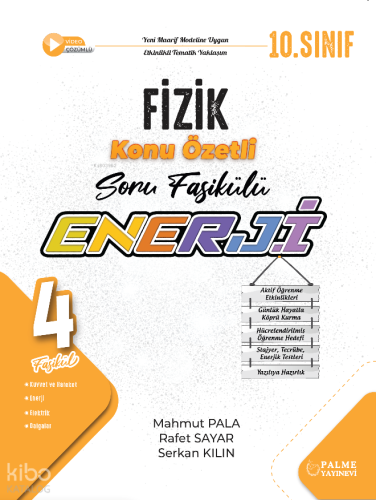 Palme Yayınları 10. Sınıf Fizik Enerji Konu Özetli Soru Fasikülleri (4 Fasikül)