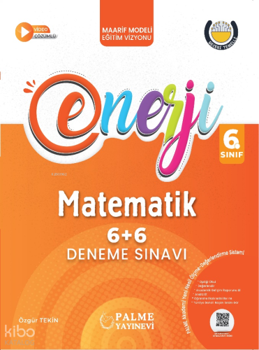 Palme Yayınları  6. Sınıf Enerji 6+6 Matematik Deneme Sınavı