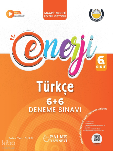 Palme Yayınları 6. Sınıf Enerji 6+6 Türkçe Deneme Sınavı