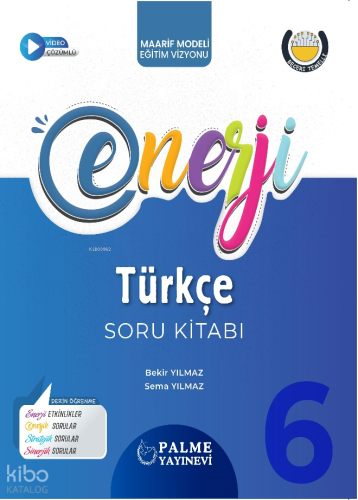 Palme Yayınları 6. Sınıf Enerji Türkçe Soru Kitabı