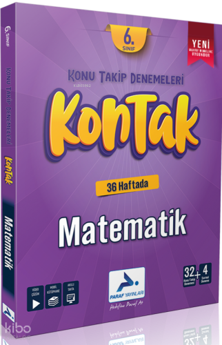 Paraf 6. Sınıf Kontak Matematik Konu Takip Denemeleri