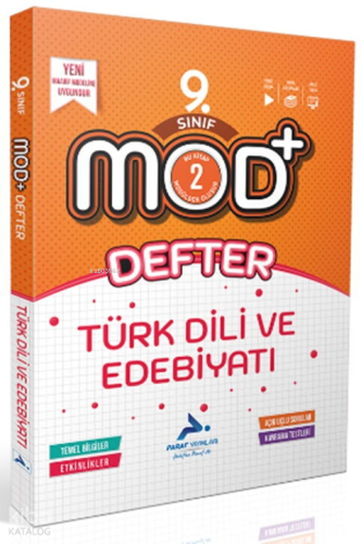 Paraf 9. Sınıf Mod Türk Dili ve Edebiyatı Defter