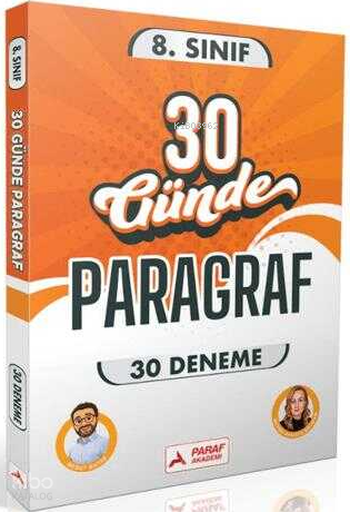 Paraf Akademi 8. Sınıf 30 Günde 30 Paragraf Denemesi