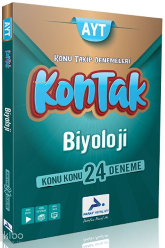 Paraf Akademi AYT Biyoloji Kontak Konu Takip Denemeleri 24'lü Deneme