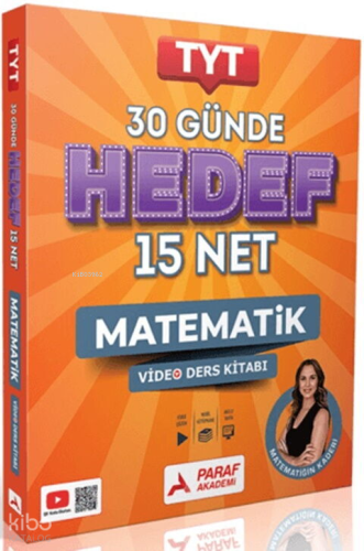 Paraf Akademi TYT 30 Günde Hedef 15 Net Matematik Video Ders Kitabı