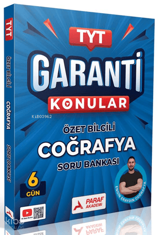 Paraf Akademi  TYT Coğrafya Garanti Konular Soru Bankası