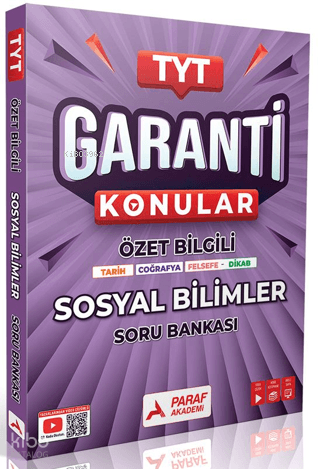 Paraf Akademi TYT Sosyal Bilimler Garanti Soru Bankası