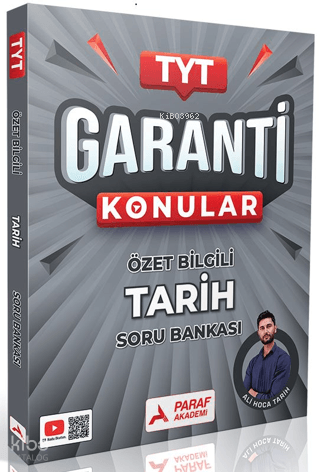 Paraf Akademi TYT Tarih Garanti Konular Özel Bilgili Soru Bankası