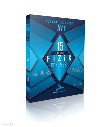 Paraf Yayınları Ayt İşlemsiz Fizik 15 Denemesi