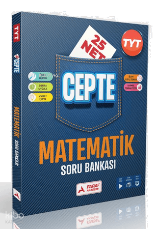 Paraf Yayınları TYT Matematik Soru Bankası - 25 Net Cepte Soru Bankası