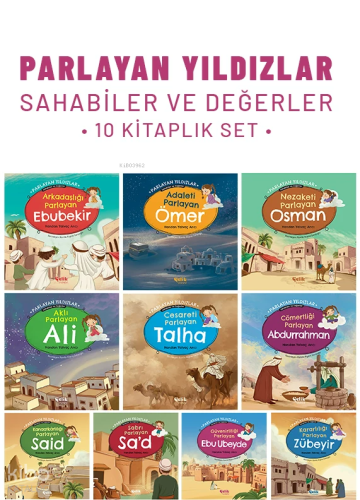 Parlayan Yıldızlar - Sahabiler ve Değerler (10 Kitap Set)
