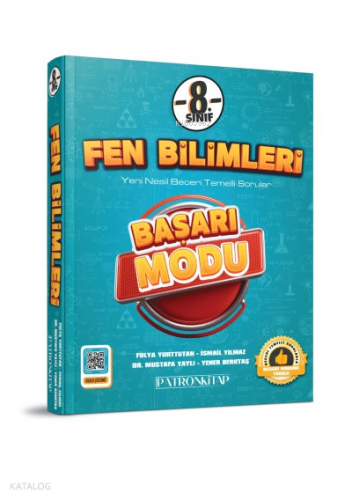 Patron Kitap  8. Sınıf Başarı Modu Yeni Nesil Fen Bilimleri Soru Bankası