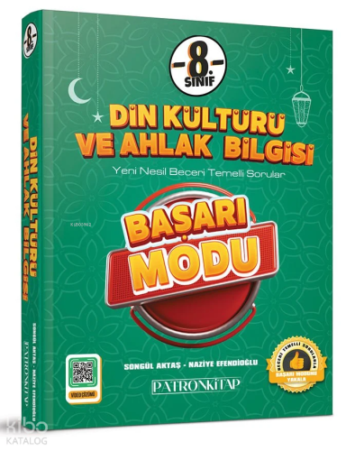 Patron Kitap Başarı Modu - Din Kültürü ve Ahlak Bilgisi 8. Sınıf