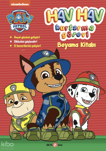 Paw Patrol Hav Hav Kurtarma Görevi Boyama Kitabı