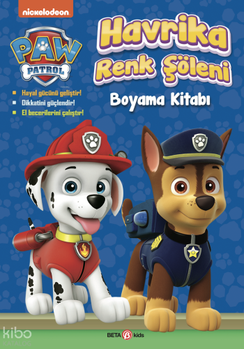 Paw Patrol Havrika Renk Şöleni Boyama Kitabı