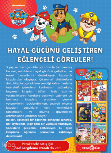Paw Patrol Stantlı Ürünler (90 Kitap)