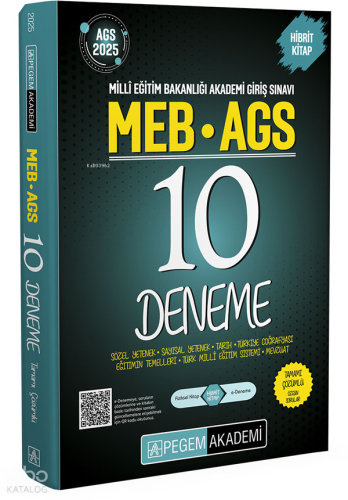 Pegem 2025 MEB-AGS Tamamı Çözümlü 10 Deneme