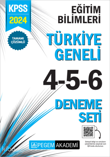 Pegem Akademi 2024 KPSS Eğitim Bilimleri Tamamı Çözümlü Türkiye Geneli