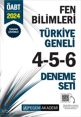 Pegem Akademi 2024 KPSS ÖABT Fen Bilimleri Tamamı Çözümlü Türkiye Gene