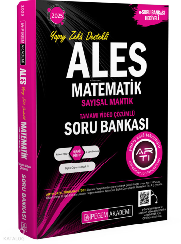 Pegem Akademi 2025 ALES Matematik Sayısal Mantık Tamamı Video Çözümlü 