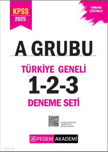Pegem Akademi 2025 KPSS A Grubu Tamamı Çözümlü Türkiye Geneli 1-2-3 (3