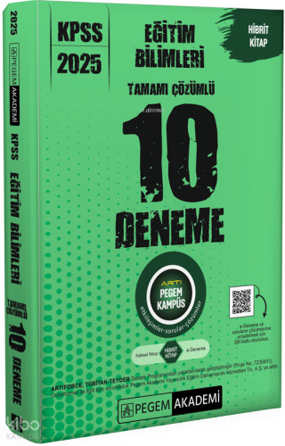 Pegem Akademi 2025 KPSS Eğitim Bilimleri Tamamı Çözümlü 10 Deneme