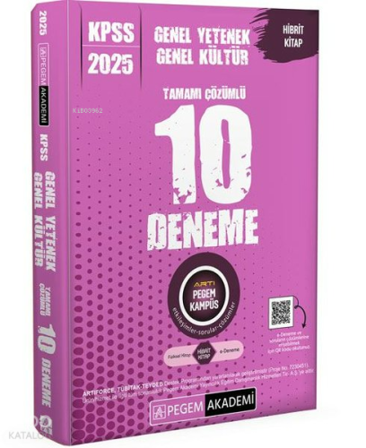 Pegem Akademi 2025 KPSS Genel Yetenek Genel Kültür Tamamı Çözümlü Çıkmış Sorular Son 5 Yıl