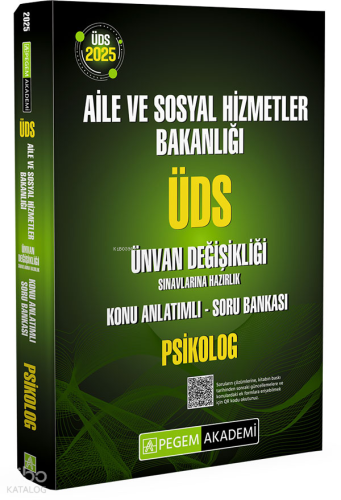 Pegem Akademi 2025 ÜDS Aile ve Sosyal Hizmetler Bakanlığı Ünvan Değişi