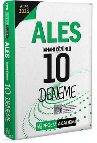 Pegem Akademi 2026 ALES Tamamı Çözümlü 10 Deneme