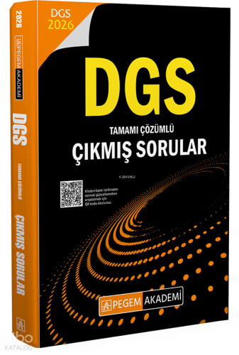 Pegem Akademi 2026 DGS Çıkmış Sorular Tamamı Çözümlü