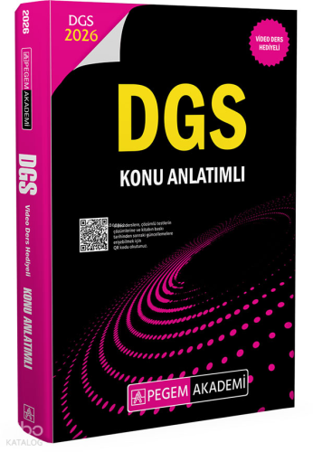 Pegem Akademi 2026 DGS Konu Anlatımlı