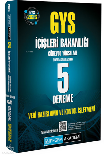 Pegem Akademi 2026 GYS İçişleri Bakanlığı Görevde Yükselme Sınavlarına
