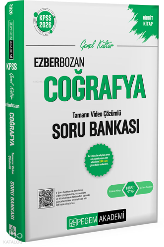 Pegem Akademi 2026 KPSS Genel Yetenek Genel Kültür Ezberbozan Coğrafya