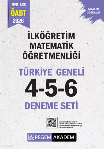 Pegem Akademi 2026 MEB AGS ÖABT İlköğretim Matematik Öğretmenliği Tama