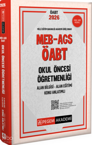 Pegem Akademi 2026 MEB AGS ÖABT Okul Öncesi Öğretmenliği Alan Bilgisi 