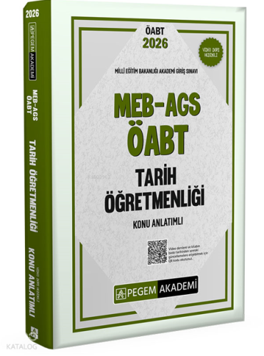 Pegem Akademi 2026 MEB AGS ÖABT Tarih Öğretmenliği Konu Anlatımlı