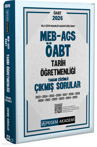 Pegem Akademi 2026 MEB AGS ÖABT Tarih Öğretmenliği Tamamı Çözümü Çıkmış Sorular