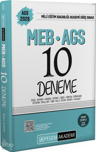 Pegem Akademi 2026 MEB AGS Tamamı Çözümlü 10 Deneme