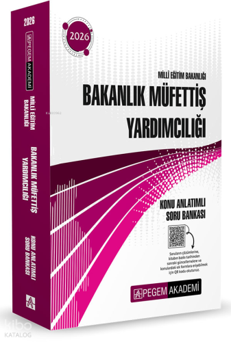 Pegem Akademi 2026 MEB Bakanlık Müfettiş Yardımcılığı Konu Anlatımlı S