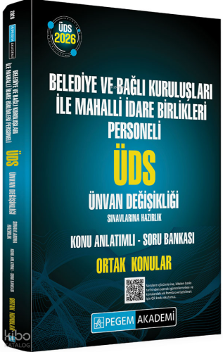 Pegem Akademi 2026 ÜDS Belediye ve Bağlı Kuruluşları İle Mahalli İdare