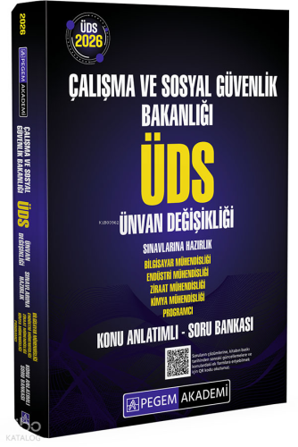 Pegem Akademi 2026 ÜDS Çalışma ve Sosyal Güvenlik Bakanlığı Ünvan Deği