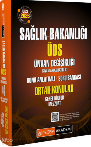 Pegem Akademi 2026 ÜDS Sağlık Bakanlığı Ünvan Değişikliği Sınavlarına 
