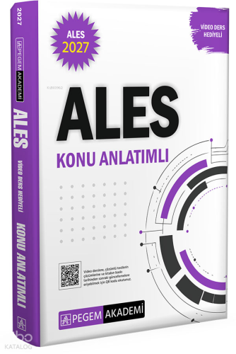 Pegem Akademi 2027 ALES Konu Anlatımlı (Video Ders Hediyeli)
