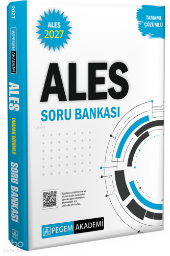 Pegem Akademi 2027 ALES Tamamı Çözümlü Soru Bankası
