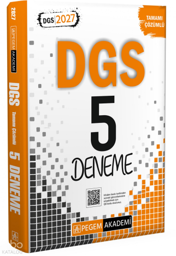 Pegem Akademi 2027 DGS Tamamı Çözümlü 5 Deneme