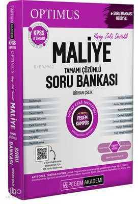 Pegem Akademi KPSS A Grubu Optimus Maliye Tamamı Çözümlü Soru Bankası