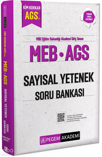 Pegem Akademi MEB AGS Kim Korkar Sayısal Yetenek Soru Bankası Tamamı Ç